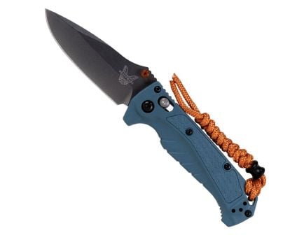 Benchmade Mini Adira Folding Drop Point Knife, Depth Blue - 18065