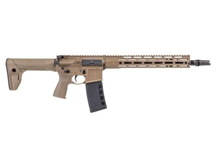 PSA "Sabre" Forged 13.7" FN CHF CL 5.56 13" Sabre Lock up rail and SilencerCo ASR W/Reptilia Recce Stock and Grip - FDE
