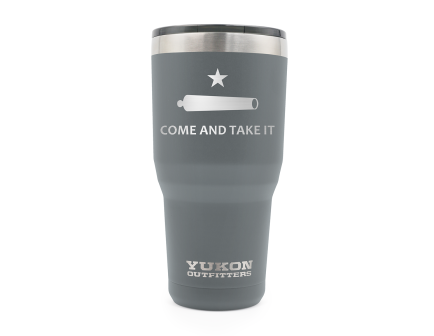 Yukon Outfitters 30 oz Freedom Tumbler - Charcoal w/ Come and Take It - YO30CHARCTI