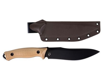 Kronos Truedefender Fixed Knife w/ Kydex Sheath, Coyote - KRON-KO-TRU