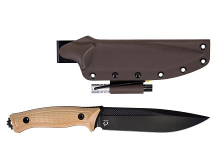 Kronos Elitesurvival Fixed Knife w/ Kydex Sheath, Coyote - KRON-KO-ELITE