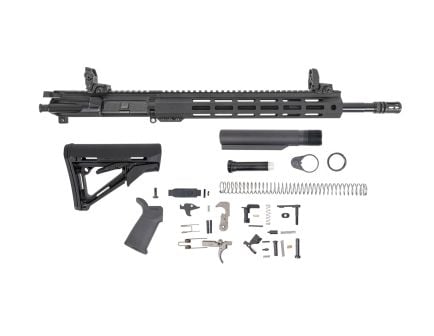 PSA 16" 5.56 NATO 1/7 Mid-Length Nitride 13" Lightweight Hex M-Lok MOE CTR EPT Rifle Kit with MBUS Sight Set