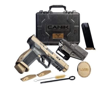 Canik TTI Combat 9mm 4.6" 18rd Pistol, Bronze / Black - HG7854-N