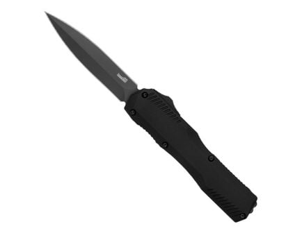 Kershaw Livewire OTF Dagger Point Knife, Black - 9000DE