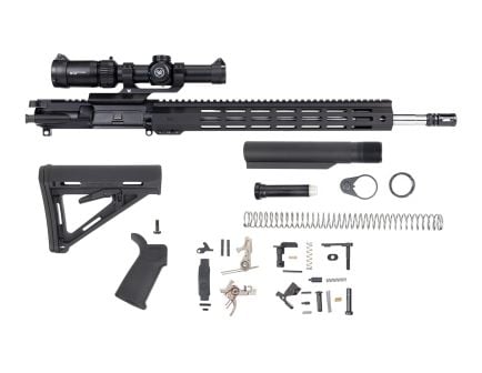 PSA 18" Rifle-Length .223 Wylde 1/7 Stainless Steel 15" Lightweight Hex M-lok MOE 2-Stage Precision Rifle Kit, with GEN 2 Vortex Strike Eagle 1-8x24