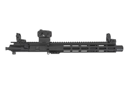 PSA 10.5" Carbine-Length 5.56 NATO 1/7 Nitride 12" Lightweight Hex M-Lok Upper W/ MBUS Sight Set & Romeo 5 No BCG or CH