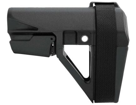 SB Tactical SBA5 5-Position Adjustable Pistol Brace, Black - SBA5X-01-SB