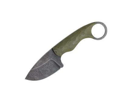 The Wizard Forge OD Green Gremlin Fixed Blade Knife w/ Tiger Stripe Kydex Sheath - GREODG013