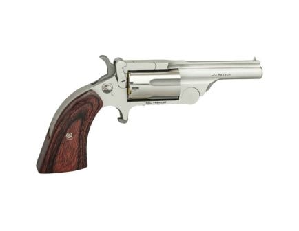 North American Arms Ranger II .22 WMR 2.5" 5rd Revolver, Stainless Steel - NAA-22MBTII250B