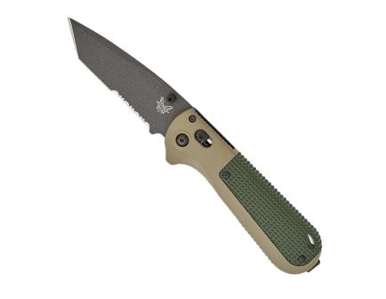 Benchmade Redoubt Folding Tanto Knife Serrated, Forest/Ranger Green - 431SBK-1