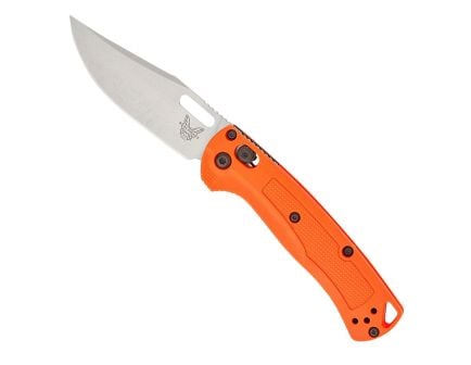 Benchmade Mini Taggedout Folding Clip Point Knife, Orange - 15533