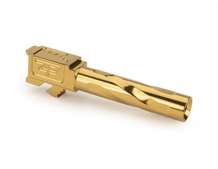 Zaffiri Precision - Glock 19 Gen 5 Barrel - Flush & Crown - Gold - ZP.19G5BG