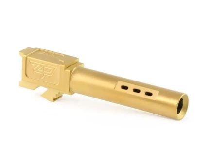 Zaffiri Precision - Glock 19 Gen 5 Barrel - Ported - Gold - ZP.19G5BPG
