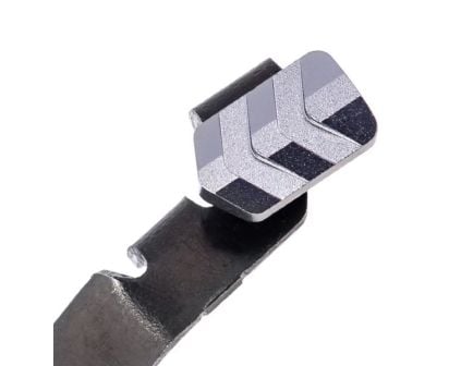 Tyrant CNC Glock G42 43 43X 48 Extended Slide Release Stop, Gray - TD-GSTOP-48-G