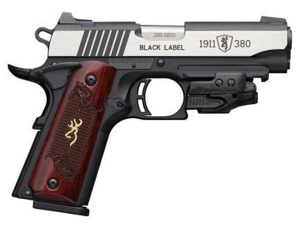Browning 1911-380 Black Label Medallion .380 ACP 4.25" 8rds, Matte Black