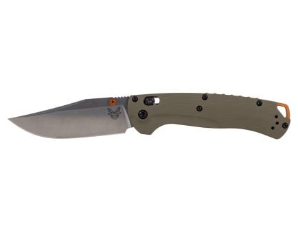 Benchmade Taggedout Folding Clip Point Knife, OD Green - 15536