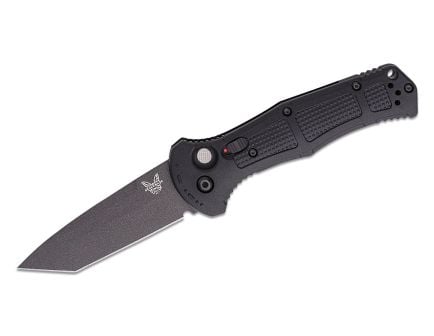 Benchmade Claymore Auto Folding Tanto Knife, Black - 9071BK