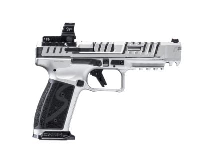 Canik SFx Rival-S 9mm Pistol 5" 18rd w/ Optic, Chrome - HG7607C-N