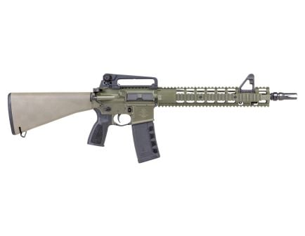 PSA "Sabre" Forged 13.7" Mid-Length 5.56 FSB with 13" Two-Piece Quad Rail and JMAC GFHC-E Pin//Weld A1 Stock and Carry Handle Rifle, Cerakote ODG
