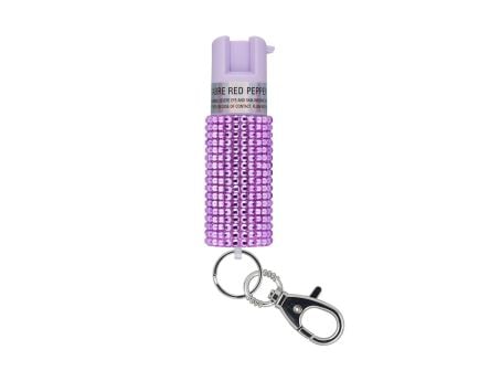 Sabre Jeweled Pepper Spray w/ Key Ring, Lavender - KR-J-LV-02