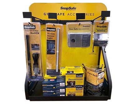 SnapSafe 22" x 40" x 6" Safe Countertop Display, Yellow