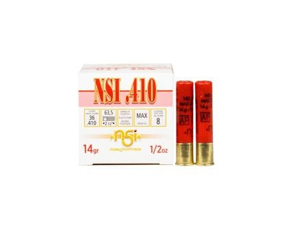 Nobel Sport .410 Gauge 2.5” #8 25rds- ANS4128