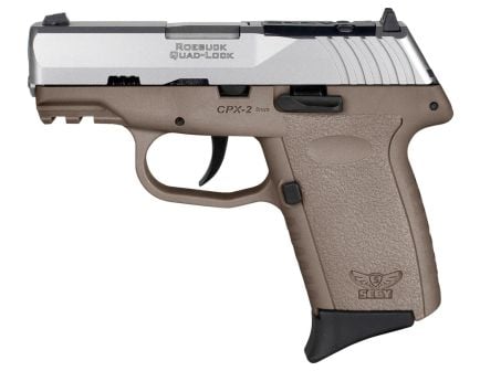 SCCY CPX-2 9mm 3.1" 10rd, Silver/Flat Dark Earth