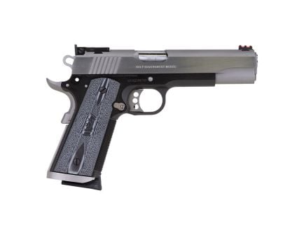 Colt Gold Cup Trophy .45 ACP 1911 Pistol, 5" Barrel, Fiber Optic Sights, Silver, Black - O5970XETT