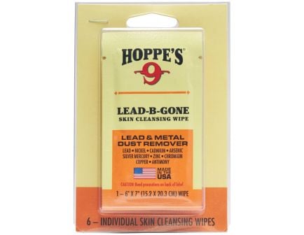 Hoppe's Lead Be Gone, Wipes, 6 Count - LBG6