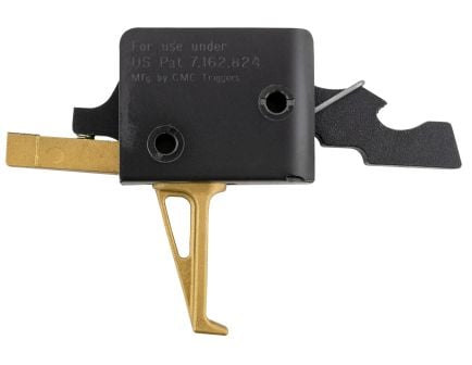 CMC Triggers Single Stage Flat, Trigger, Gold - 91503GF