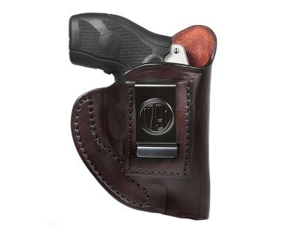 1791 Gunleather IWB J-Frame Belt Clip Revolver Holster Right Hand Size 1, Signature Brown - RVHIWB1CSBRR
