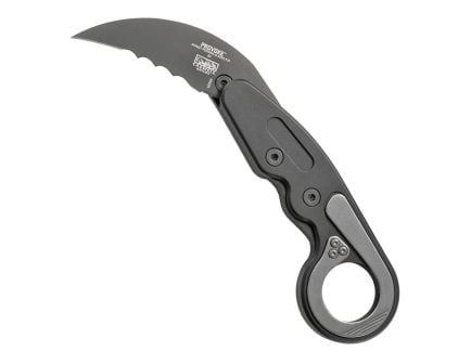 CRKT Provoke Black Veff Serrations Karambit 2.41" 4040V Titanium Nitride D2