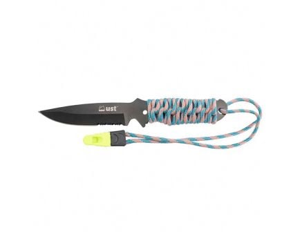 UST ParaKnife 4.0 PRO 4" Paracord Handle w/ Fire Starter Fixed Blade Knife, Black - 1156868