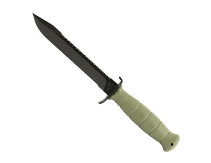 Glock Field Knife Fixed Blade Knife Battlefield Green Plain Root Saw 6.5" KF039181 1095 Carbon