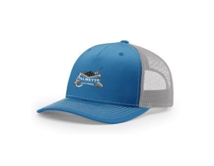 PSA PVC Fishing Patch Richardson 5 Panel Trucker Hat -  Carolina Blue
