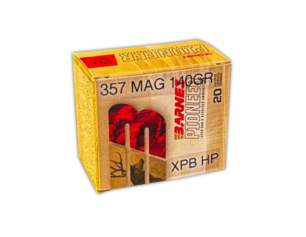 Barnes Bullets Pioneer .357 Magnum 140 gr XPBHP 20rds Handgun Ammo for Superior Accuracy and Performance - 32141