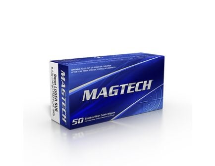 Magtech Sport Shooting 9mm 147 gr FMJ 50rds Subsonic Handgun Ammo for Quiet and Accurate Shooting - 9G