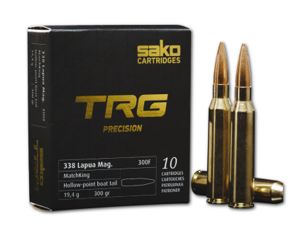 Sako TRG Precision .338 Lapua Magnum 300gr MatchKing BTHP 10rds Rifle Ammo, 10Rds
