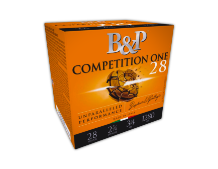 B&P Competition One 28 Gauge 2-3/4" #7.5 3/4oz Shotshells, 25Rds