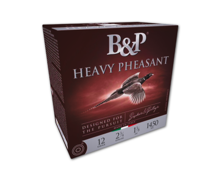 B&P Heavy Pheasant 12 Gauge 2-3/4" #5 Shot 1-3/8oz Shotshells, 25Rds
