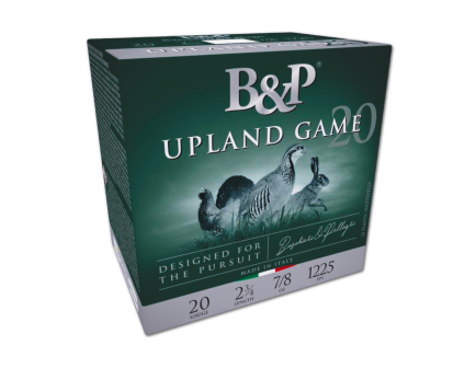B&P Upland Game 20 Gauge 2-3/4" #7.5 Shot 7/8oz Shotshells, 25Rds