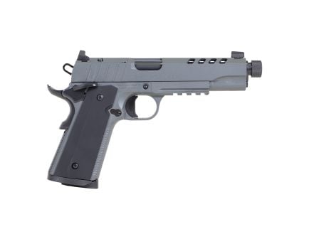 Tisas USA 1911 Night Stalker SF .45 ACP Pistol 5" 8rds, Platinum Gray - High-Performance and Stylish - 10100556