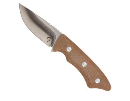 Browning Guide Series Fixed Small Knife Drop Point Brown - Durable, Lightweight and Reliable Handle - 3220498B