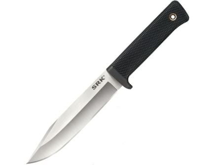 Cold Steel 3V SRK Fixed Knife Clip Point Black - Durable, Lightweight and Reliable Handle for Tough Tasks - CS-38CKE