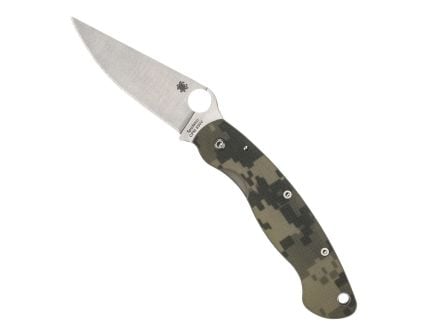 Spyderco Military Folding Knife Clip Point Digital Camo - Durable, Lightweight and Reliable Handle - C36GPCMO
