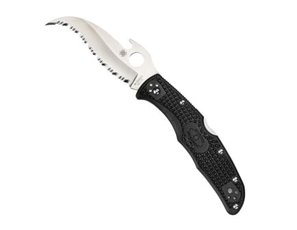 Spyderco Matriarch 2 Lightweight Folding Knife Hawkbill Black - Durable, Lightweight and Reliable Handle - C12SBK2W