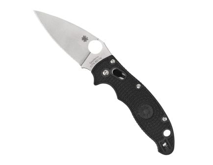 Spyderco Manix 2 Lightweight Folding Knife Drop Point Black - Durable, Lightweight and Reliable Handle - C101PBK2