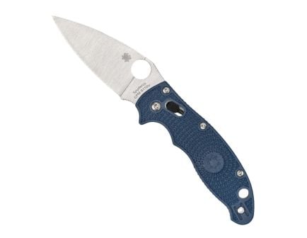 Spyderco Manix 2 Lightweight Folding Knife Drop Point Blue - Durable, Lightweight and Reliable Handle - C101PDBL2