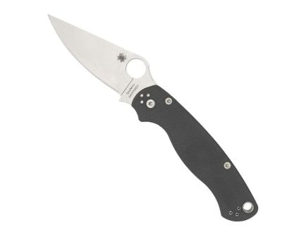 Spyderco Para Military 2 Folding Knife Clip Point Gray - Tactical, Durable, Lightweight and Reliable Handle - C81GPDGY2