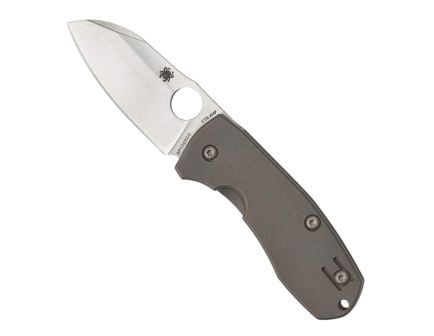 Spyderco Techno 2 Folding Sheepsfoot Knife, Gray - C158TIP2